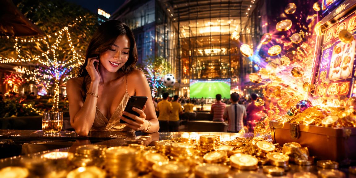 Paparan permainan slot dan pertaruhan sukan dalam talian gaya Melayu di Kuala Lumpur menggambarkan pengalaman hiburan digital tempatan