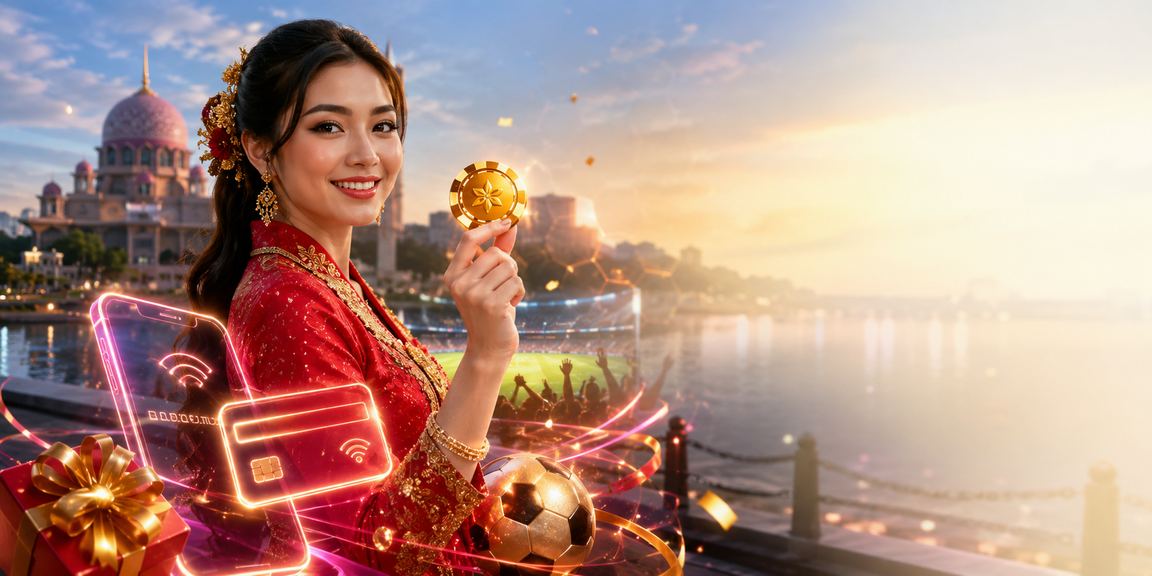 Suasana pertaruhan dalam talian sempena Hari Raya di Putrajaya menggambarkan aktiviti perayaan dan hiburan digital tempatan Malaysia
