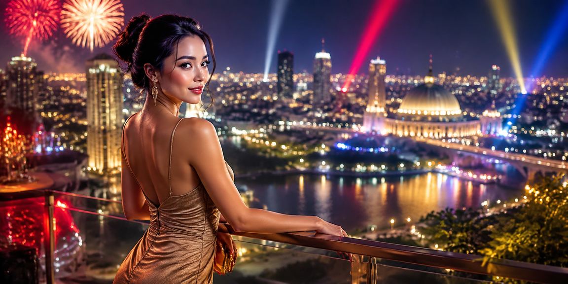 Suasana hiburan kasino gaya Melayu di Putrajaya menggambarkan permainan slot dan hiburan malam
